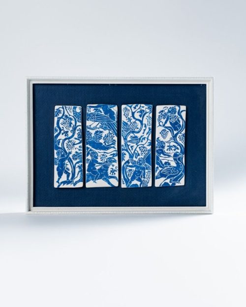 Quadro porcellana sgraffito