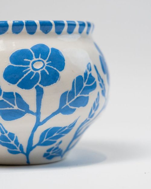 Vaso ceramica bianca