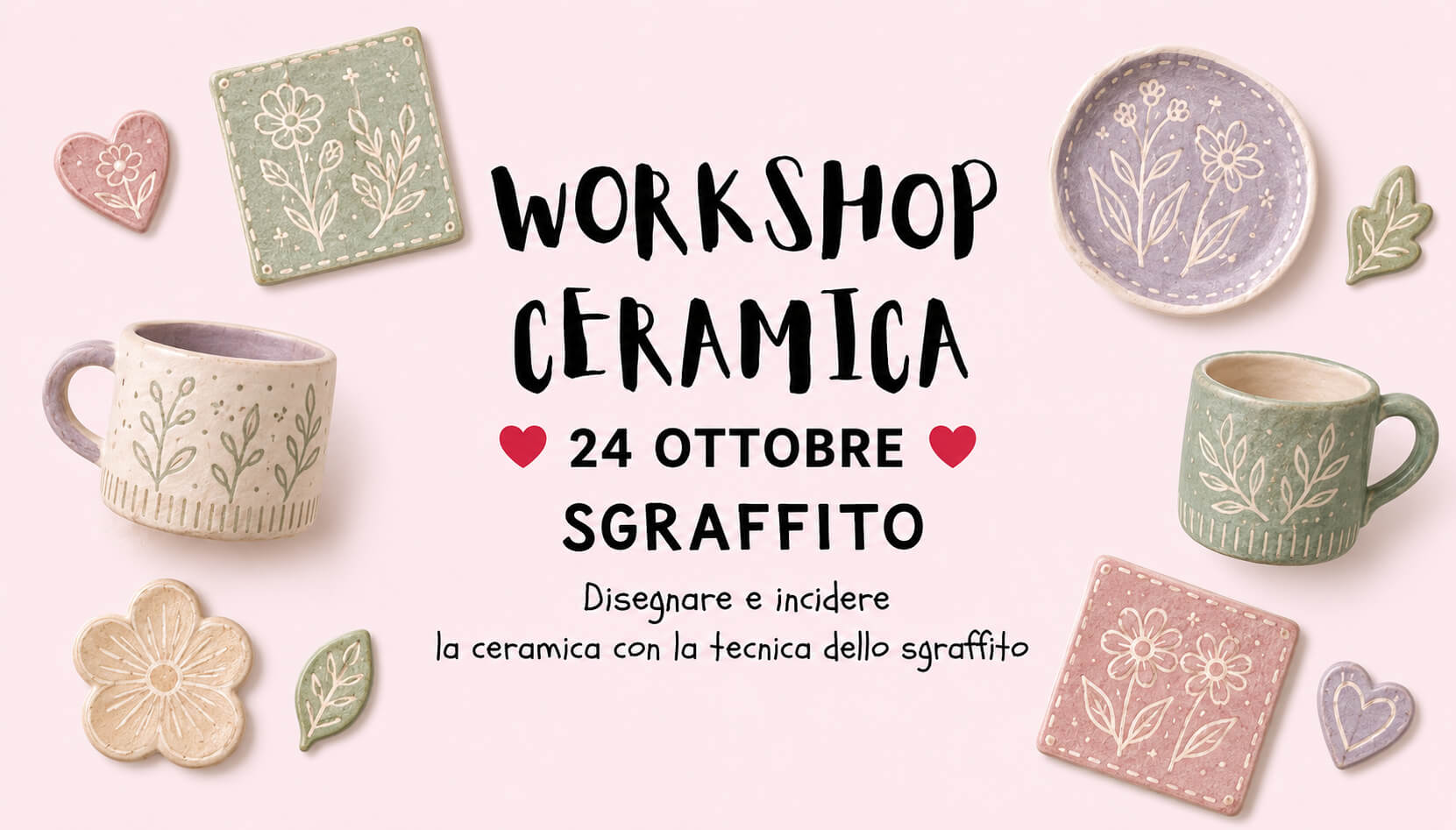 Workshop di Ceramica – Disegnare con lo Sgraffito